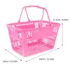 Sacs de rangement 1PC Mall Panier de magasinage Merchandise Plastique avec poignées Picnic Outdoor Portable