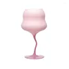 Wine Glasses Macaron Candy Contrast Color Goblet European Cup Cream Twist Girl Heart Glass