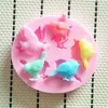 Baking Tools Creative Shape Silicone Molds Diy Five Birds Cake Cookies Different Poses Convenience Accessories Supplies