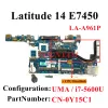 اللوحة الأم ZBU10 LAA961P لـ Dell Latitude E7450 7450 LAPTOP Motherboard CN0Y15C1 Y15C1 Mainboard 100 ٪ اختبار CY