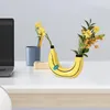 Vases Banana Statue Facile à nettoyer Ornement Belle arrangement de florais Vase Vase Plant Branch Flowerpot Ajouter le plaisir