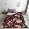 Dekens vintage bloemen zachte fleece gooi deken warm en gezellig voor alle seizoenen comfortabele microfiber bank sofa bed 40 "x30"