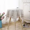 Table Cloth Small Fresh Linen Embroidery Dust Cover American Pastoral Style Round Tablecloth