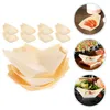 Dinnerware Sets 50pcs Placas de barcos de sushi reutilizáveis -Lingue de grade Servindo bandeja de bandejas de madeira bandejas