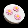 Backformen 3 Blumen Silikonform Zuckerfahrzeug Fondantkuchen Dekoration Werkzeuge Cupcake Schokolade