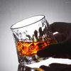 Wine Glasses 155ml Rotating Whisky Glass Vodka Cup Bar Party Whiskey Beer Old Fashioned Lovers/Style Glassware For Bourbon/Rum