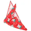 Dog Apparel Pet Bib Kerchief Scarves Christmas Orange Bandana Decor Costume Accessory Triangle Bibs Cloth Collar Kitten Collars