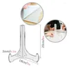 Decorative Plates Plate Stands For Display Acrylic Easel Stand Picture Frame Holder Multifunctional Clear