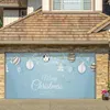 Tapisseries fêtes de fête décoration décor de tapisserie exquise couverture de porte de garage saisonnier de style de Noël avec couleur riche