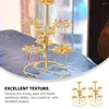 Świecane uchwyty metalowe świecznik tabletop Candlestick Temple Vintage Style Stand Lampa Podstawa