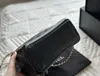 Klasyczna torba designerska Gabrielle Vagabonds podwójna łańcuch mody mody plecak mały CC Black