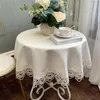 Table Cloth Round Tablecloth Household Art European Simple Single Color Domestic