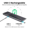 Klawiatury Ugreen Klawiatura bezprzewodowa Bluetooth 5.0 2.4G Rosyjska/Koreańska/EN 99 Keycaps dla MacBook iPad PC Tablet USB C