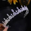 Wedding Hair Jewelry Crystal CZ Princess Tiaras and Crowns for Bridal Girl
