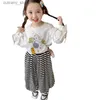 Trousers Girls Pants Striped Loose Dance Pants Trousers 2022 Spring And Summer Wear New Japanese And Korean Sty ChildrenS Clothing L46