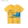 T-shirts 2-9 ans pour enfants vêtements garçons coton court seve t-shirts dinosaur dessin animé motif enfants tops vêtements d'été tee l46