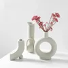 Vazen Noordse ins -keramische vaas Home Decoratie Accessoires White Flowerpot Art Wedding Handwerk Gift