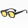 Sonnenbrille Langer Keeper Frauen kleiner Rahmen Square Design Mode Luxus Doppelnagel Retro Sonnenschutzmittel Leopard Grün