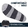 Men's Socks YUEDGE Mens Moisture Wicking Cotton Cushioned Crew 5Pairs/Pack Outdoor Athletic Sports Hiking For Size 34-44