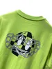 23SS Spring/Summer Version Green Eyes Smiling Face Short Sleeve T-Shirt Trend