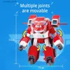 Actie speelgoedcijfers Super Wings Large Robot Suit Jett Donnie 3 In 1 Robot VehicleArplane vervormingsactiefiguren Transformerend speelgoed voor kinderen L240402