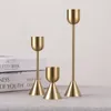 Kerzenhalter Retro Metall Tischhalter Hochzeit Wohnzimmer Vintage Golden Ornamente Candelabros Para Velas Wohnkultur