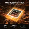 Мыши 2023 Beelink Ryzen 5 Ser5 5500U Mini PC Win 11 Pro AMD DDR4 16 ГБ ОЗУ 500 ГБ SSD WiFi 6 4K LAN 1000M Desktop Gaming Computer