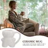 Mugs Ceramic Mug Gingerbread Man Cup Christmas Coffee Glass Porcelain Water Drinking Lovely Breakfast Milk