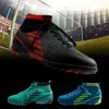 أحذية كرة القدم الأمريكية Tiebao وصول أحذية الكاحل في الهواء الطلق Chuteira Tf Turf Soccer Sockse Socks Teenagers Sneakers Men Futbol