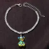 Anklets 2021 Boho Cute Beach Ted Gummy AB Color Bear Anklet on the Leg Sandals Pendant Foot Chain Anklet Jewelry Wholesale L46