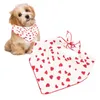 Vêtements de chien bandana mignon imprimer le triangle de coton bibs foulard pour petit chiot et chats