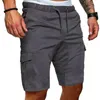 Casual Shorts Mens Summer Cargo Gym Sport Running Workout Pants Jogger Trousers Drawstring Solid Jogging Men 240323