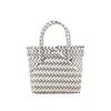 Dinner Bag Wholesale Retail Plastic Handmade Woven Portable Shower Bath Small Square