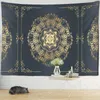 Tapestries Half Mandala Simple Wall Hanging Tapestry Boho Aesthetic Room Art Witchcraft Hippie Home Decor