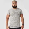 Herren T-Shirts Kompression schnell trocken T-Shirt Männer Fitnessfitness Sport Slim Shirt Kurzarm Tee Tops Männlicher Bodybuilding-Trainingskleidung 2445