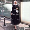 Podstawowe sukienki swobodne plus size abaya indyka