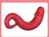 Sex Toy Clitoral G Spot Slicking Vibrators for Women, Realistisk dildo -vibrator med 10 slickande vibratorlägen för multipel stimulering, vuxna sexleksaker för kvinnliga par