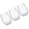 Disposable Cups Straws 3 Pcs Martini Glasses Pet Transparent Cup Plastic Stemless Cocktail The Glassware