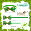 Abbigliamento per cani 10pcs St Patrick's Day Pet Formies Bowtie Cat Wow Tieties White Green Bows Bowties Dogs Dogs Dogs