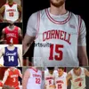 Custom Cornell Big Red Basketball 0 Evan Williams 5 Jacob Beccles 24 Josh Baldwin 25 Max Watson Mens Mulheres Juventude Jerseys 30 Chris Manon