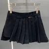 Letter Charming Women Suit Skirt Sexy Mini Pleated Skirts Casual Fashion Daily Designer Luxury Elegant Skirts