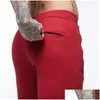 Contrôles masculins pour hommes Spring Automne Cotton Fashion Suits Streetwear Plèvre à sweat à sweat à swets à fermeture éclair Poches Slim Fit Drop Drop Dhjo1