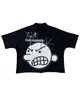 Y2k camiseta streetwear masculino masculino para desenho animado impressão gráfica de manga curta Harajuku Hip Hop Trendy Trendy Trendy Tirming 240319