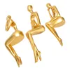 Tea Trays Abstract Statue Enhances Artistic Sense Thinker Figurine Gold For Bookshelf