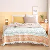 Deckenbetten auf dem Sofa Picknickdecke werfen Boho Decor Reversible Soft