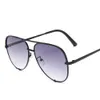 Sonnenbrille im glazzigen Stil Doppelstrahl Kröte Spiegel- und Frauen -Trendbrille