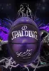 Spalding 24K Black Mamba Merch Edição Comemorativa Bola de Basquete Pu Desgaste NE Resistente NE Tamanho 7 Pearl Purple2922986