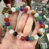 Strand Natural Mix Color Amethyst Crystal Aventurine Agate Stone 8mm Armband For Women Men Simple Energy Armband Academic