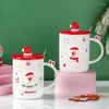 Mughe Crea creativa Caremica Caremica Babbo Natale Mug Milk Nordic Coffee Acqua