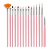 Nail Art Kits Brush Dotting Painting Pen Rhinestones Decoration Manicure Care Tool Drop